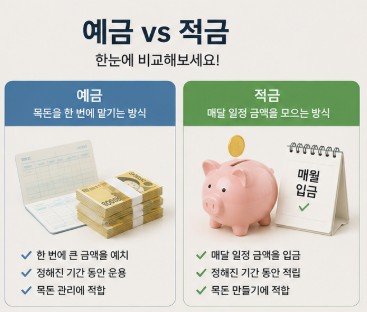 예금과 적금 차이