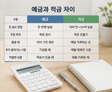 예금 적금 비교
